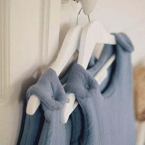 Saco de dormir para bebé de algodón orgánico de Color sólido TOG 0,5, saco de muselina transpirable para recién nacidos y bebés (0-3 y 6-12 meses) - Product Image 3