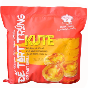 Tarte personnalisée HALAL Dessert de boulangerie de haute qualité coquille de tarte aux œufs portugaise non cuite congelée petite taille 720G prix de gros - Product Image 1