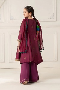 Robe de soirée pakistanaise pour enfants avec Tilla Work et Cape élégante Dupatta pour les fonctions Mehndi et Eid - Product Image 4