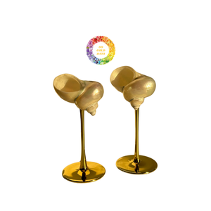 Copa de vino alta hecha a mano, Concha natural, copa de vino, diseño creativo, regalo de bandeja de concha, Copa interesante de decoración de gama alta - Product Image 2