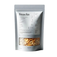 Sachet Doypack Personnalisé Imprimé Thermoscellé avec Valve et Fermeture Zip en PE pour Biscuits, Snacks, Sucre, Aliments et Fruits Secs