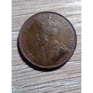 1936 Vintage One Cent <b>Coin</b> <b>Pouch</b> Newfoundlander Metal Purse Numismatic Collectors Must-have - Product Image 3