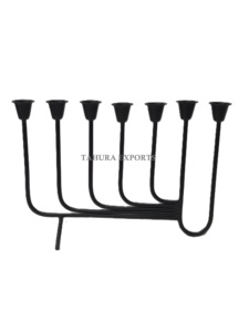Exclusive Christmas Metal <b>Candle</b> Stand Candlestick Holder Ffor Home Decoration Premium Quality Luxury Metal <b>Candle</b> Stand <b>Black</b> - Product Image 2