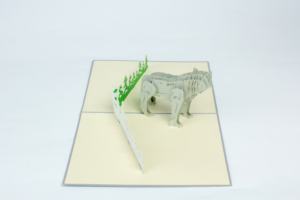 Tarjeta de Animal emergente hecha a mano más vendida, regalo artesanal de papel personalizable para bodas, artesanía hecha en Vietnam - Product Image 3