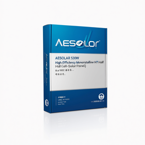 Panneau solaire monocristallin HJT demi-cellule haute efficacité AESOLAR 530W - Product Image 2
