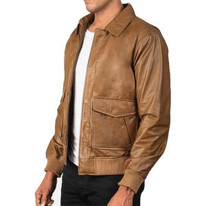 Personalized <b>Pilot</b> Bomber <b>Jacket</b> With Logo Printing Embroidery Mens Womens Casual Streetwear Outerwear Factory OEM - Product Image 3