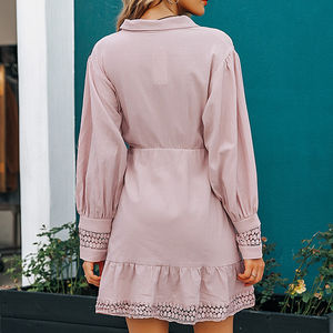 Vestido Mini de Manga Larga para Mujer, Elegante, Casual, para Fiesta, Estilo Retro, Venta al Por Mayor, Personalizado - Product Image 3