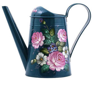 Bidon d'eau décoratif antique galvanisé avec bec en acier et poignée souple pour l'entretien du jardin domestique et les cadeaux. - Product Image 5