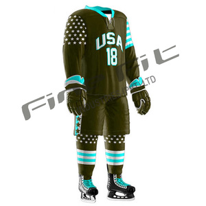 OEM Custom Durable Cotton Ice Hockey Jerseys <b>Team</b> Uniforms & Sportswear Digital Printing Wholesale - Product Image 4
