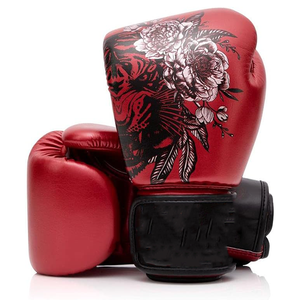 Gants de boxe de sparring en cuir de vachette avec sangle de poignet réglable et doublure intérieure résistante à la transpiration - Product Image 1