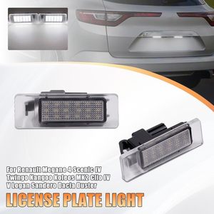 2 éclairages de plaque d'immatriculation à LED pour Renault Megane 4 Scenic IV Twingo Kangoo Koleos MK2 Clio IV V Logan <span class=keywords><strong>Sandero</strong></span> <span class=keywords><strong>Dacia</strong></span> Duster - Product Image 6