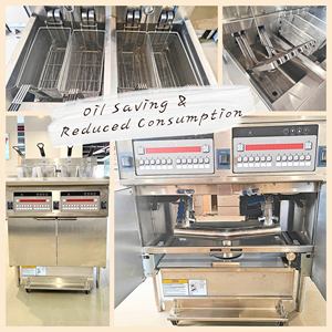 <span class=keywords><strong>Restaurante</strong></span> de comida rápida Filtro de aceite para freír Diseño que ahorra trabajo Piezas de acero inoxidable Aceite eficiente Astra Freidora profunda Doble - Product Image 4