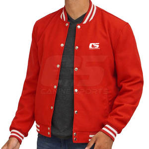 Chaqueta de Invierno para Hombre con Cuello Alto, Estilo Letterman, de Alta Calidad, 100% Algodón Transpirable, Personalizable, con Diseño Único en la Parte Delantera - Product Image 5