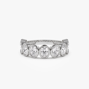 1.75 carats poids 14k lunette réglage neuf pierres forme ovale laboratoire cultivé bague en diamant bonne option pour le mariage et la fête fantaisie - Product Image 3