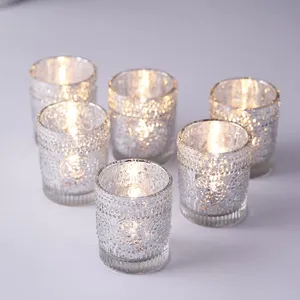 Handmade <b>Silver</b> Metal Candleholder Home Decoration Miniature Art Gift for Candlestick & <b>Lanterns</b> for Gua - Product Image 3