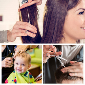 Herramienta de Peluquería, Tijeras Profesionales de Peluquero de 6 Pulgadas, Juego de Tijeras para Cortar y Entresacar Cabello, Hechas en Pakistán - Product Image 5