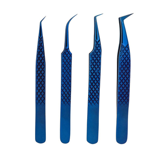 Pinzas de extensión de pestañas profesionales OEM, suministros de belleza de acero inoxidable de etiqueta privada para cosméticos - Product Image 5