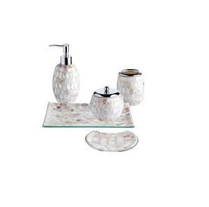 Ensemble de salle de bain MOP nacre rose clair Ensemble de salle de bain en vente personnalisée Ensemble de salle de bain MOP - Product Image 5