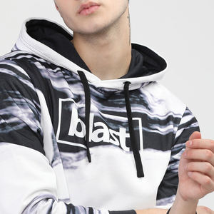 เสื้อมีฮู้ดสำหรับผู้ชายเสื้อฮู้ดผ้าฝ้ายลายว่างเปล่าสำหรับผู้ชายดีไซน์ใหม่ออกแบบได้ตามต้องการ - Product Image 3