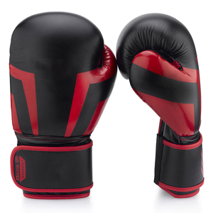 Guantes de boxeo de cuero PU con protección de acolchado adicional que absorbe la humedad para el cierre-Venta al por mayor de marca privada - Product Image 6