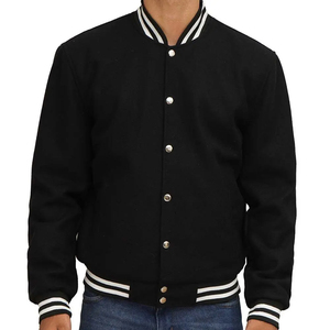 OEM Embroidery <b>Patches</b> Custom Letterman Man <b>Jackets</b> Lettermen College <b>Jacket</b> Baseball Leather <b>Jacket</b> for Man - Product Image 4