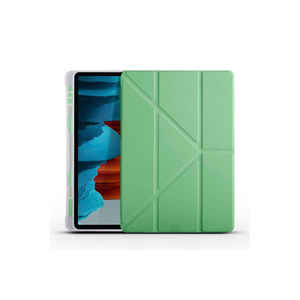 Netzy SAFA Tri-Folding Smart Case for Samsung for Galaxy Tab S7 T870 Protective PU & PC Material Pencil <b>Holder</b> & Stand Function - Product Image 6