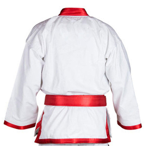 Uniformes unisexes légers de Taekwondo 100% coton OEM pour le karaté uniformes de combattant de Taekwondo de style professionnel personnalisés - Product Image 5