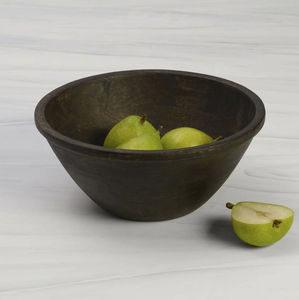 AK Brass Unique <b>Wooden</b> <b>Fruits</b> Bowl In Dark Color Handcrafted Round Bowl For Tableware / Special Ornaments - Product Image 1