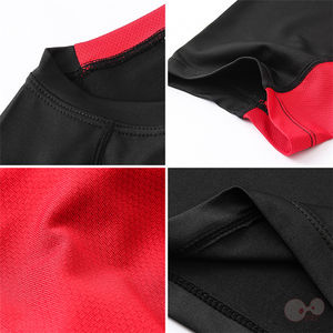 Camisetas ajustadas de secado rápido para hombre, camisetas de retazos, camisetas de compresión, camisetas de manga corta con cuello redondo para culturismo - Product Image 5