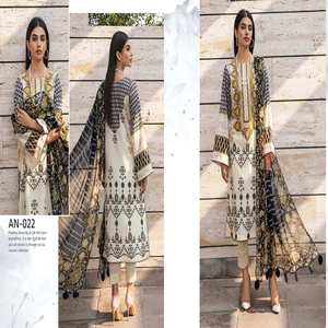 CHARIZMA Indian Pakistani Ethnic Luxury High Quality Lawn Wedding Modern Heavy Embroidered Work Unstitched Salwar Kameez for - Product Image 2
