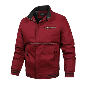 2025 invierno hombre Casual impermeable de talla grande Regular Fit ligero sin cuello estilo de Golf chaqueta de bombardero de vaquero - Product Image 3