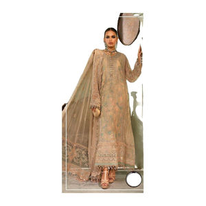 Ready-Made 2023 <b>Ladies</b> Winter Suit 3 Piece Pakistani Style Salwar Kameez Over Neckline Embroidery <b>Shawl</b> Wholesale Dress Fabric - Product Image 2