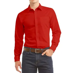 Whole Sale Price Button Up Men Long Sleeve Shirts Summer Cotton Wear Button Up Shirt Outdoor Casual Button Up Shirt
