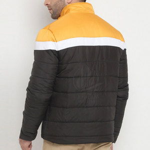 Professional Manufactured Breathable Eco-Friendly <b>Men</b> Puffer Jacket Stand Collar Front Logo Casual Outdoor Winter Jacket - Product Image 4