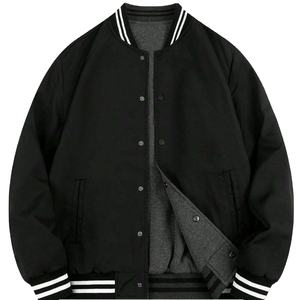 Chaqueta Varsity Vintage de Alta Gama con Logotipo Personalizado para Hombre - Chaqueta de Invierno de Alta Calidad con Cuello Alto, Transpirable y de Secado Rápido 2026 - Product Image 1