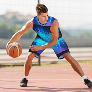 Conjunto deportivo Unisex de poliéster BSCI, uniforme de baloncesto con estampado elegante, nuevo modelo de entrenamiento, talla XS, ropa deportiva transpirable para exteriores - Product Image 5