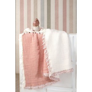 Varol 100% Cotton Muslin Baby <b>Blanket</b> 5-Layer Woven Receiving <b>Blanket</b> for Baby Sleeping and Sleep Solid Pattern - Product Image 4