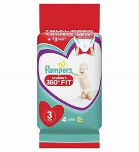 Couche bébé Pampers Cruiser 360 Taille XXL Matériau organique Haute Anti-fuite Confortable Pratique Solution quotidienne pour les parents - Product Image 6