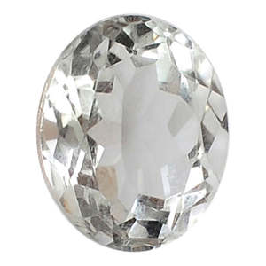 Cristal de Cuarzo Natural, Gema Suelta de 8.25-8.5 Ratti, Sustituto de Diamante Certificado - Product Image 1