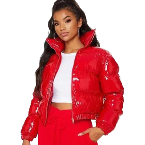 เสื้อแจ็กเก็ตพองแขนยาวสำหรับฤดูหนาวไซส์ใหญ่พิเศษเสื้อผ้าผู้ชายดีไซน์ใหม่ล่าสุดผ้าบับเบิ้ลสีตามสั่งสำหรับผู้หญิง - Product Image 2