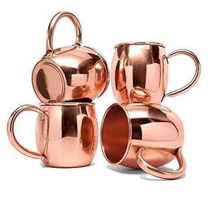 Taza de mula de cobre de Moscú de diseño único con la mejor calidad y taza de cobre para café y té a bajo precio de Tradebit - Product Image 2