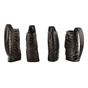 Antique Viking Ox Horn Tankard Luxury Meer Mug in Natural Black Customized Logo <b>Ceramic</b> <b>Cups</b> Beer Glass - Product Image 2
