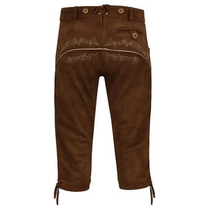 Nouveau Style Hommes Bavarois Oktoberfest Traditionnel Trachten Haute Qualité Daim Antique Long Lederhosen - Product Image 4