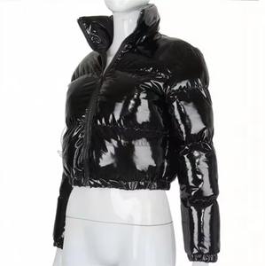 Manteau d'hiver matelassé pour femmes, design brillant à bulles, rembourrage chaud, manches longues, veste d'extérieur, vente en gros OEM - Product Image 2