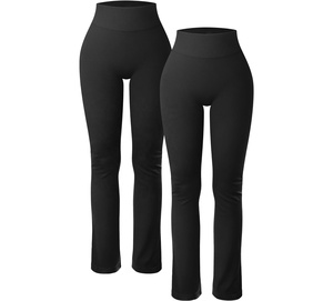 กางเกงโยคะเอวสูงยกก้นแบบยืดหยุ่นของผู้หญิงกางเกงสำหรับใส่เล่นยิมเลกกิ้งเล่นโยคะรัดรูปไร้รอยต่อ - Product Image 2