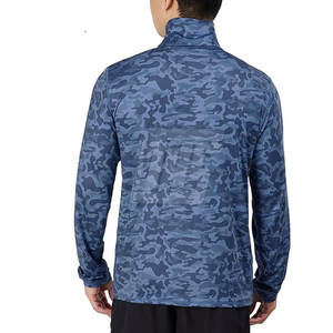 Veste à fermeture éclair sur le côté pour homme, manches longues, performance, veste à fermeture éclair sur le côté pour homme, sublimée, pour la course à pied et l'entraînement - Product Image 3