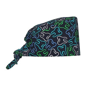 Chapeaux de travail en coton et polyester Medfit de haute qualité, tricotés, avec détection d'aiguilles, pour femmes adultes, étiquette privée, logo personnalisé, hôpital - Product Image 1