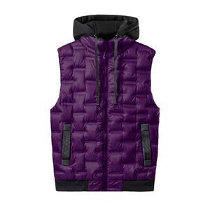 Chaleco acolchado de pato burbuja sin mangas de lana ligera de diseño moderno para hombre, ropa exterior transpirable con logotipo personalizado más Popular - Product Image 5