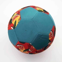 Ballon de football de taille standard, vente chaude, logo personnalisé imprimé, cuir PU, entraînement, match, utilisation légère, prix d'usine 2025