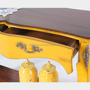 โต๊ะกาแฟไม้มะฮอกกานี รุ่น 7406 ขนาด 112x41x85 ซม. งานละเอียด ราคาประหยัด - Product Image 6